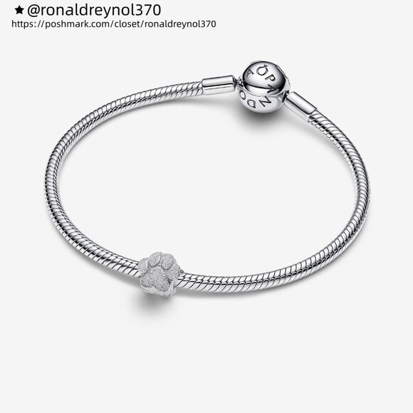 Pandora Textured Paw Mini Charm - Picture 3 of 5